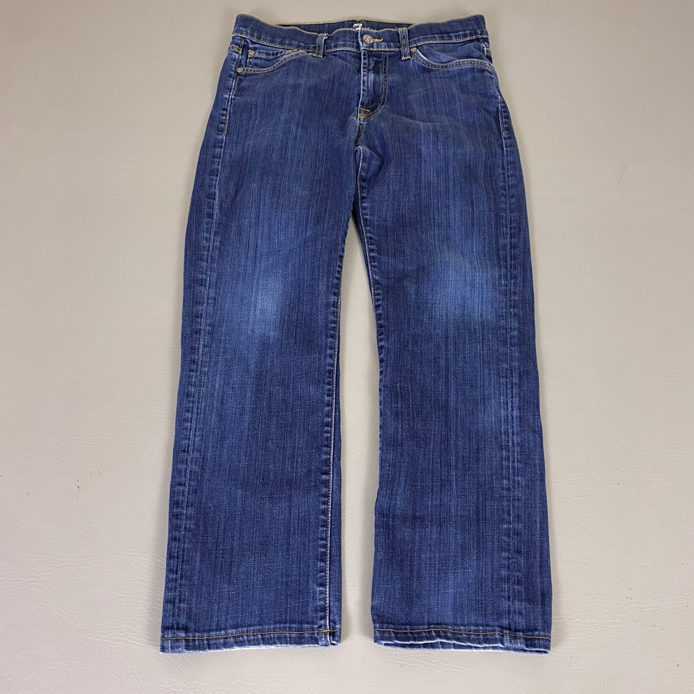 7 For All Mankind Slimmy Jeans‎ Men's 30x27 Blue Dark Wash Slim Fit Phone Fade